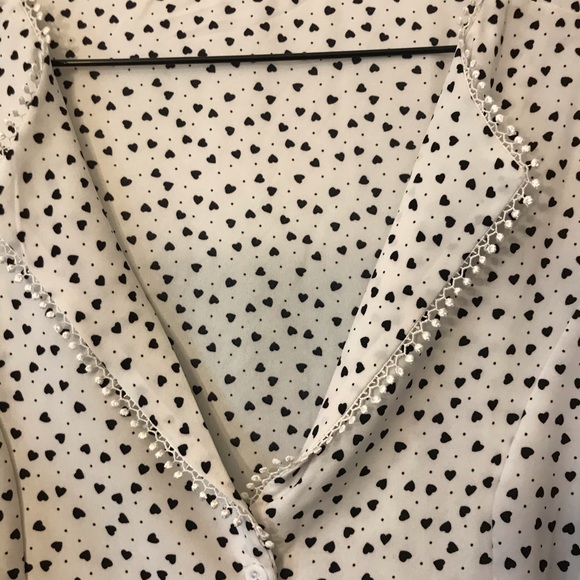 Confetti Heart Print Self Tie Dress- NEVER WORN - Picture 3 of 4